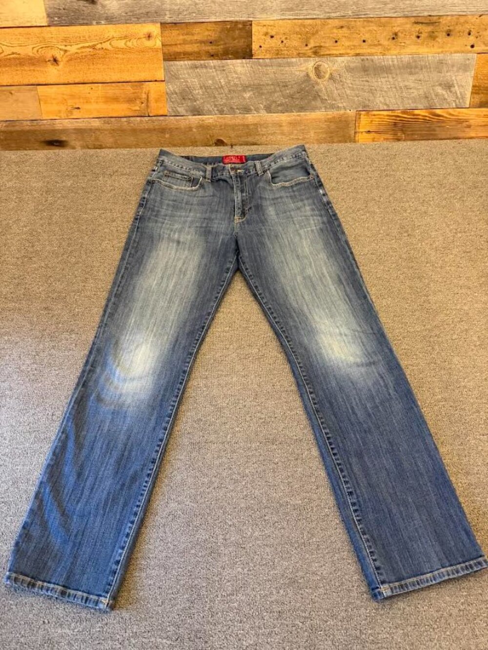 Lucky Brand 429 Classic Straight Jeans 34x34 Medium Wash Denim Men's